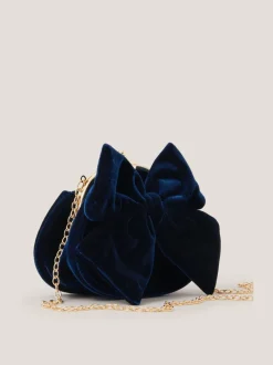 Monsoon Velvet Bow Clip Frame Bag