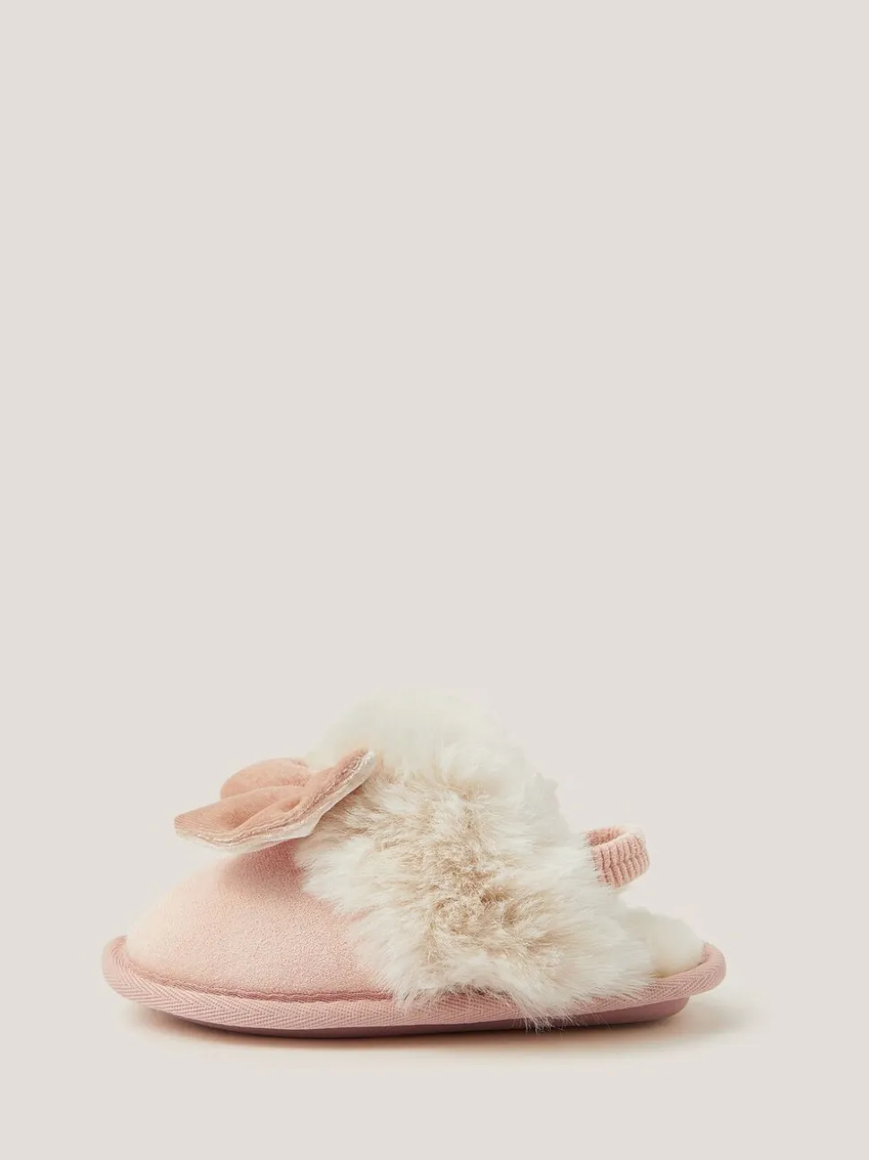 Monsoon Velvet Bow Slippers