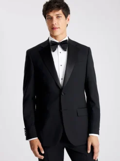 MOSS Regular Fit Notch Lapel Tuxedo Jacket