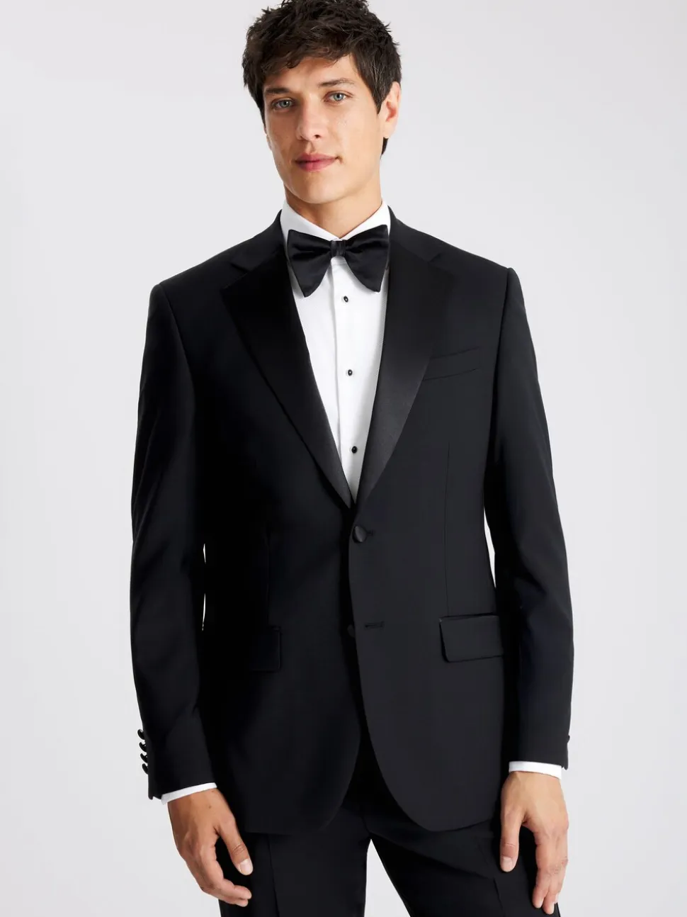 MOSS Regular Fit Notch Lapel Tuxedo Jacket