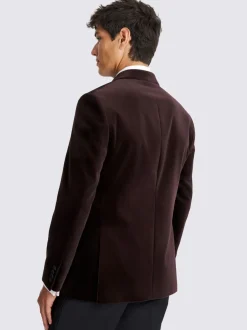 MOSS Regular Fit Velvet Jacket
