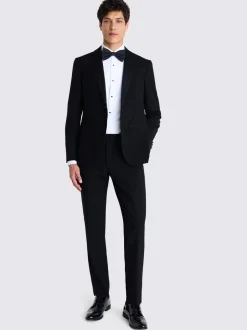 MOSS Slim Wool Notch Lapel Tuxedo Suit Jacket
