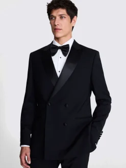 MOSS Tailored Fit Double Breasted Tuxedo Jacket