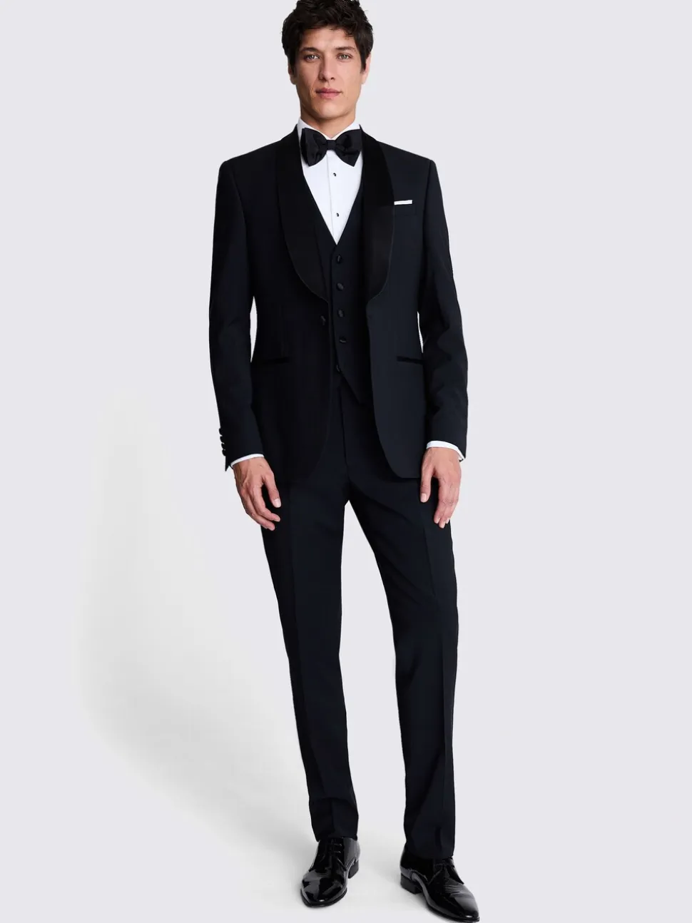 MOSS Tailored Fit smokingjas met sjaalkraag