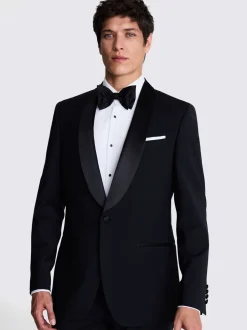 MOSS Tailored Fit smokingjas met sjaalkraag