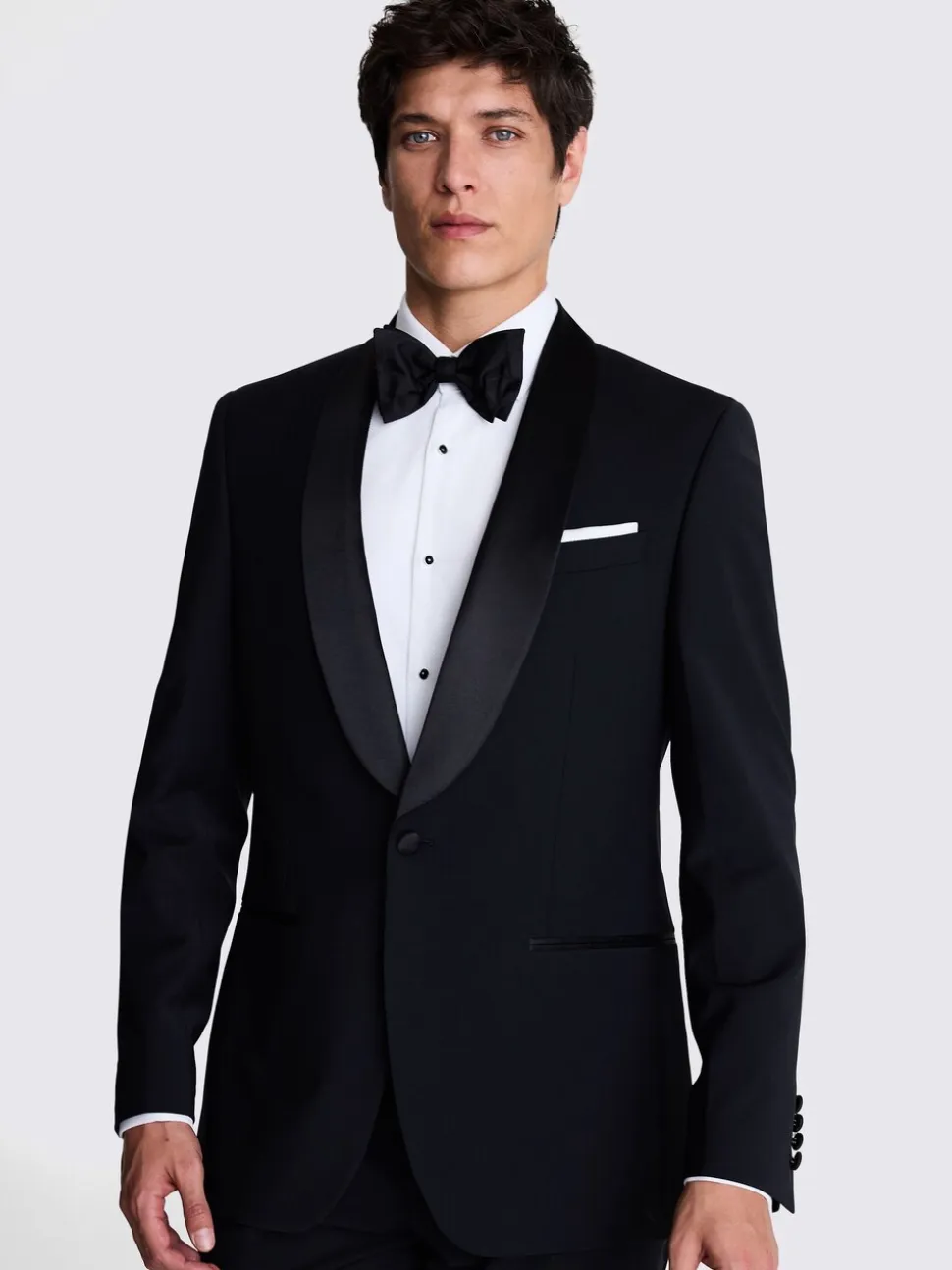 MOSS Tailored Fit smokingjas met sjaalkraag