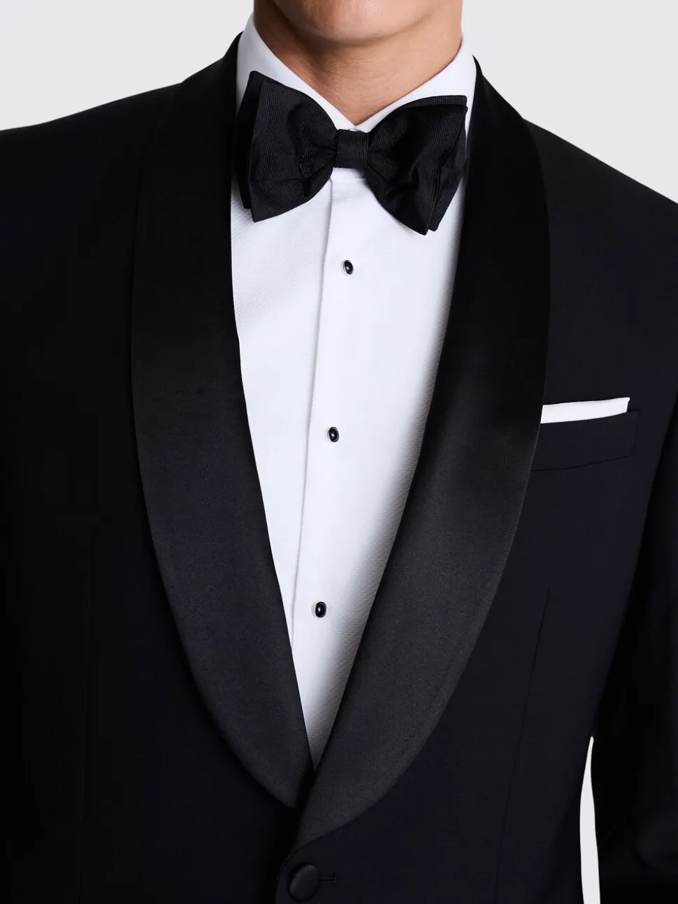 MOSS Tailored Fit smokingjas met sjaalkraag