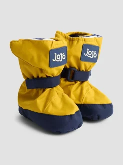 Mosterdgeel - Jojo Maman Bébé - Waterdichte babylaarsjes met fleece voering
