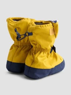 Mosterdgeel - Jojo Maman Bébé - Waterdichte babylaarsjes met fleece voering