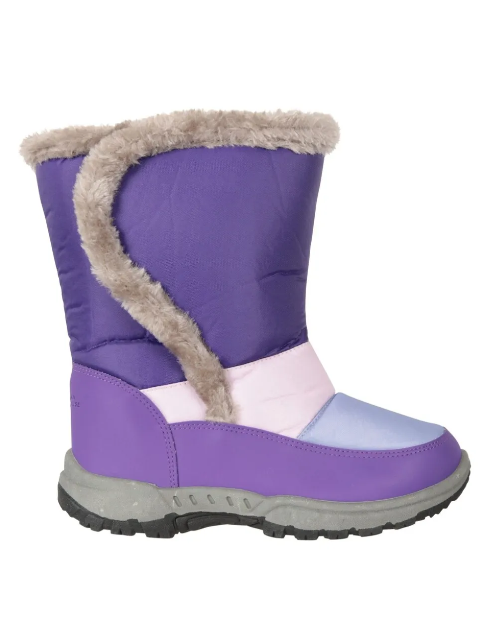 Mountain Warehouse Caribou kindersneeuwlaarzen met netbont en sherpa voering