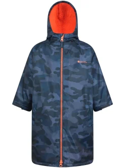 Mountain Warehouse Tidal bedrukte waterdichte omkleedjas voor kinderen