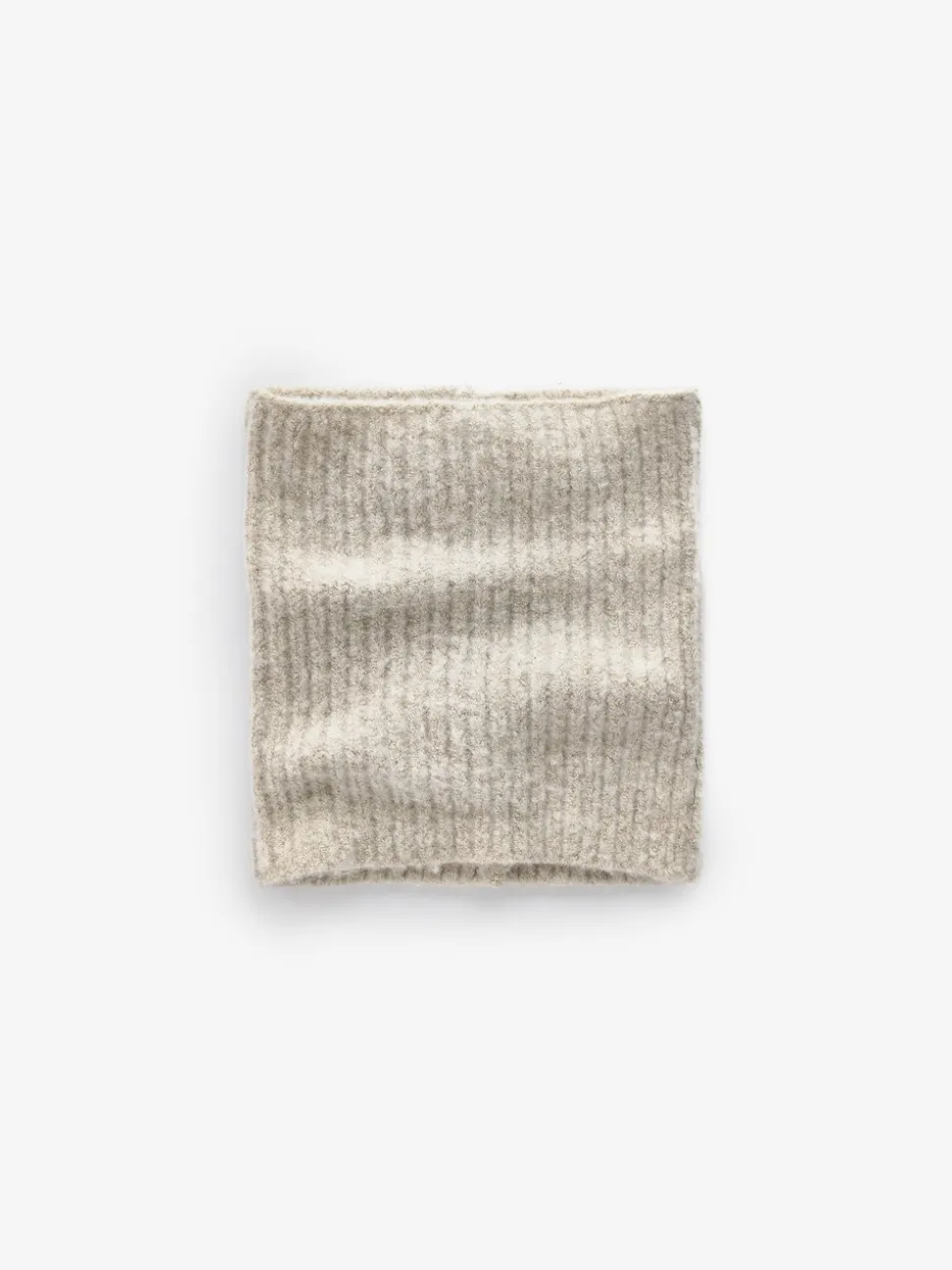 Moutkleurig - Chunky ribgebreide colsjaal (1-16jr)