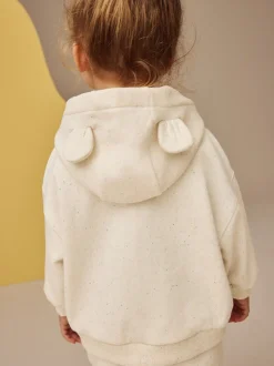Moutkleurig - Hoodie met ritssluiting (3 mnd-7 jr)
