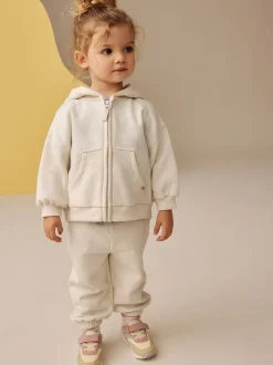 Moutkleurig - Hoodie met ritssluiting (3 mnd-7 jr)