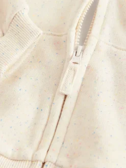 Moutkleurig - Hoodie met ritssluiting (3 mnd-7 jr)