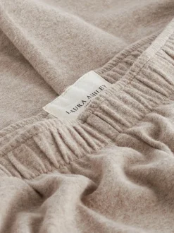 Moutkleurig - Laura Ashley gebreide loungebroek