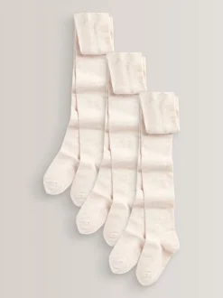 Moutkleurig - Set van 3 katoenrijke schoolmaillots