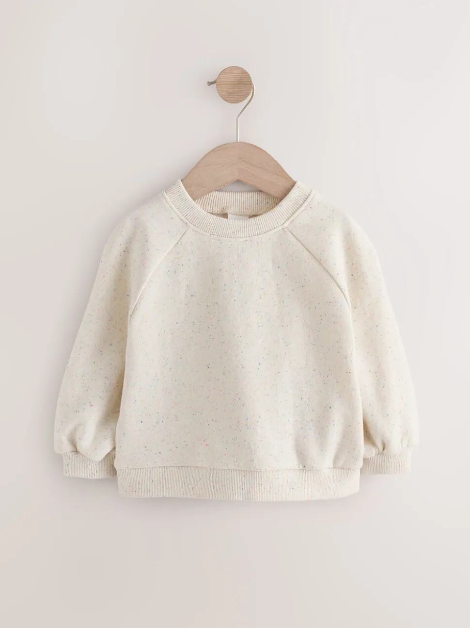 Moutkleurig - Sweatshirt met ronde hals (3 mnd-7 jr)