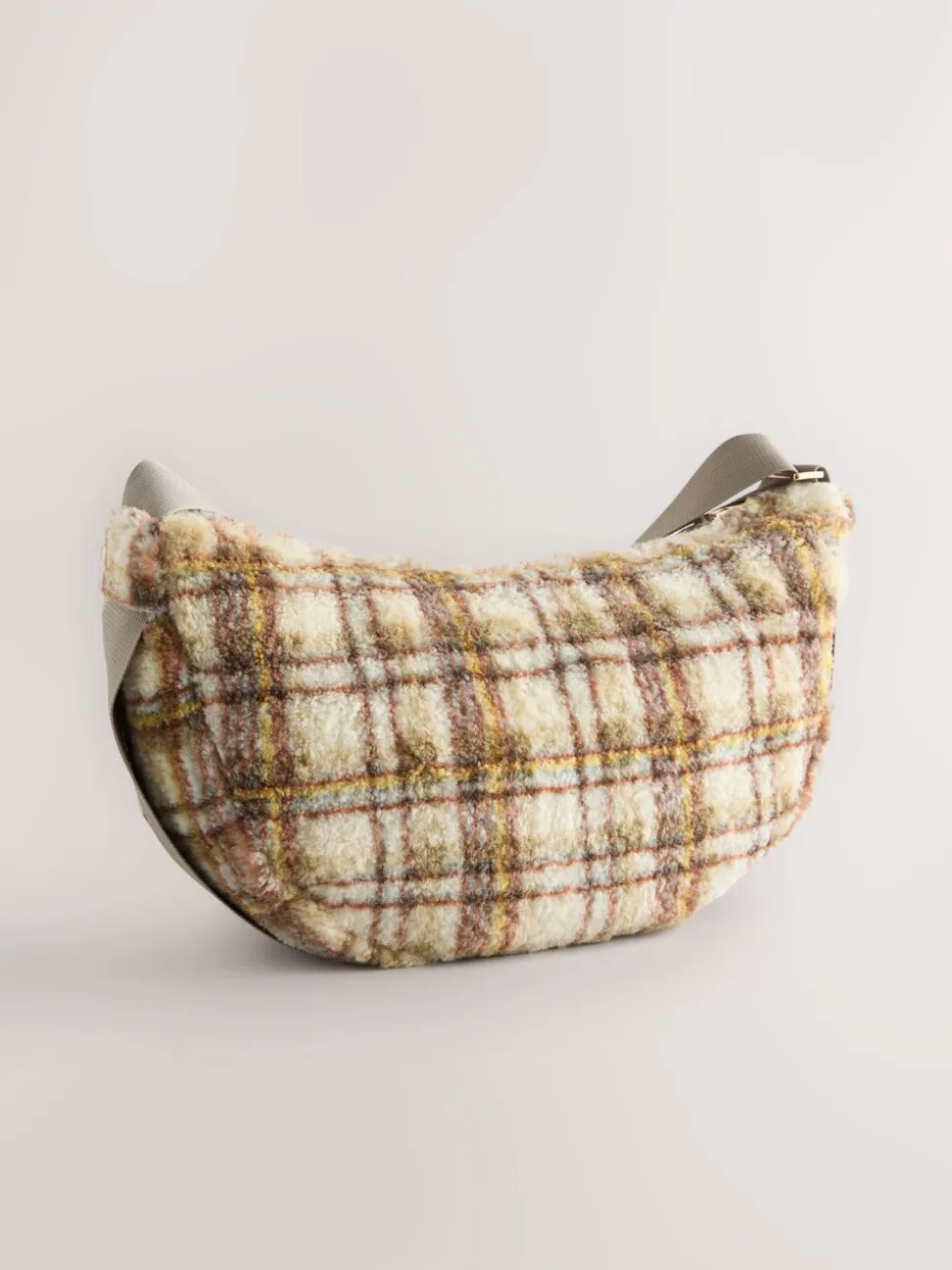 Multi - Borg Sling Checkered Cross-Body Bag