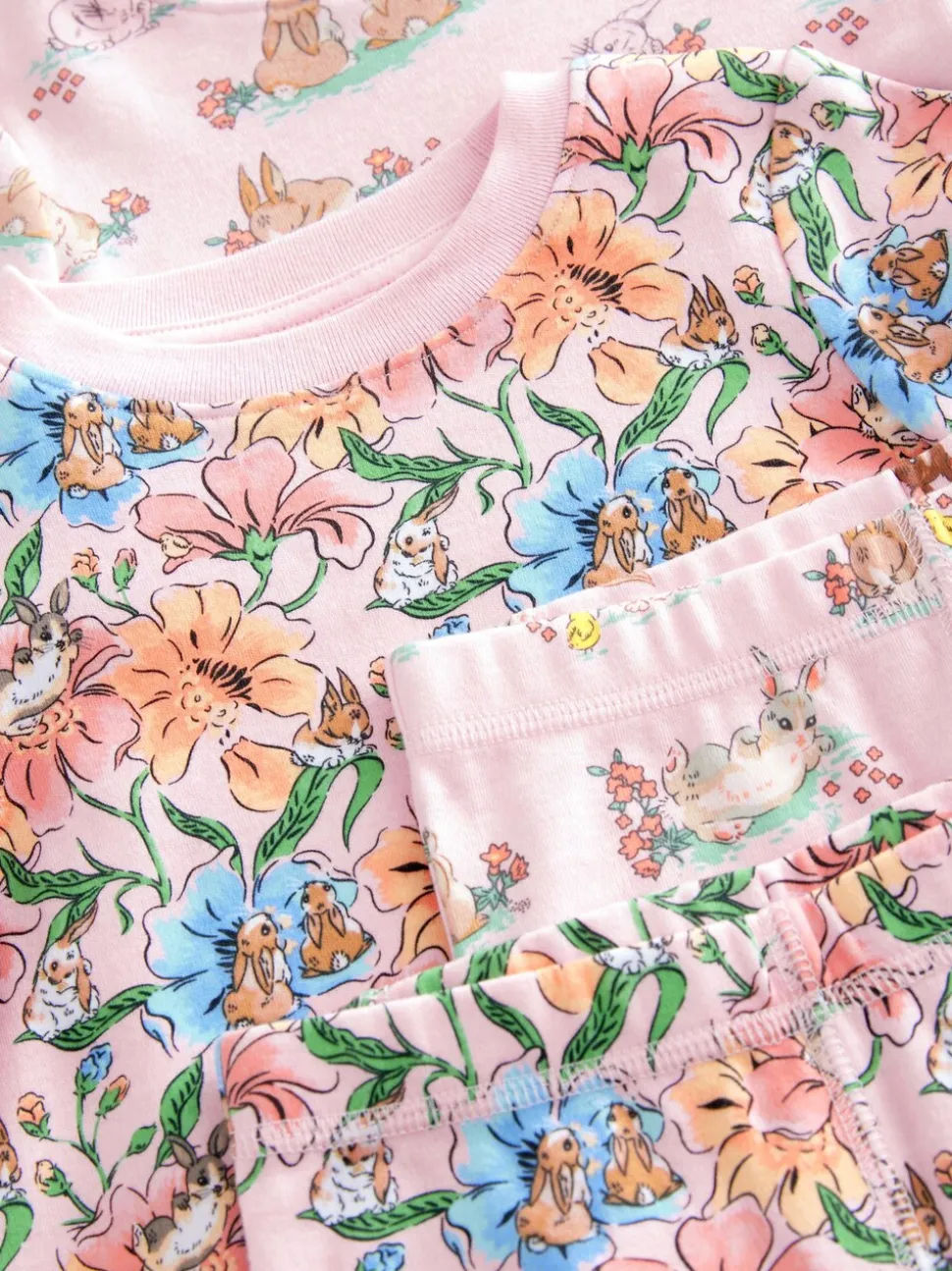 Multi - Cath Kidston Bunny Snuggle 100% katoenen pyjama's verpakking van 2