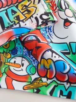 Multi - Christmas Swim Shorts (3-16yrs)