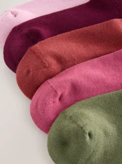 Multi - Katoenrijke geribde enkelSokken 5 -pack