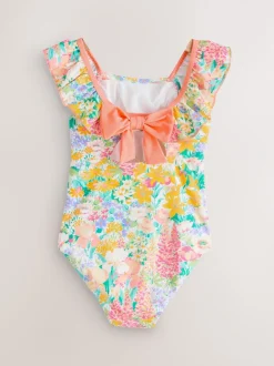 Multi - Laura Ashley Frill Detail Swimsuit