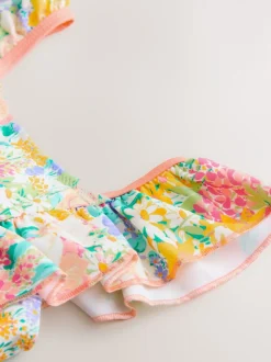Multi - Laura Ashley Frill Detail Swimsuit