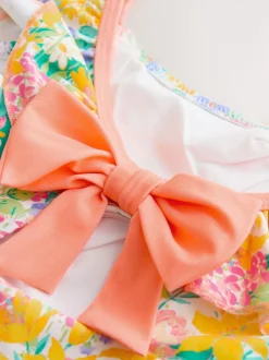 Multi - Laura Ashley Frill Detail Swimsuit