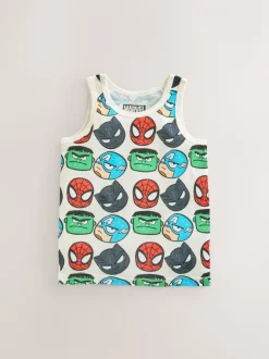 Multi - Marvel 100% katoenen vests 3 pack (1,5-12jaar)