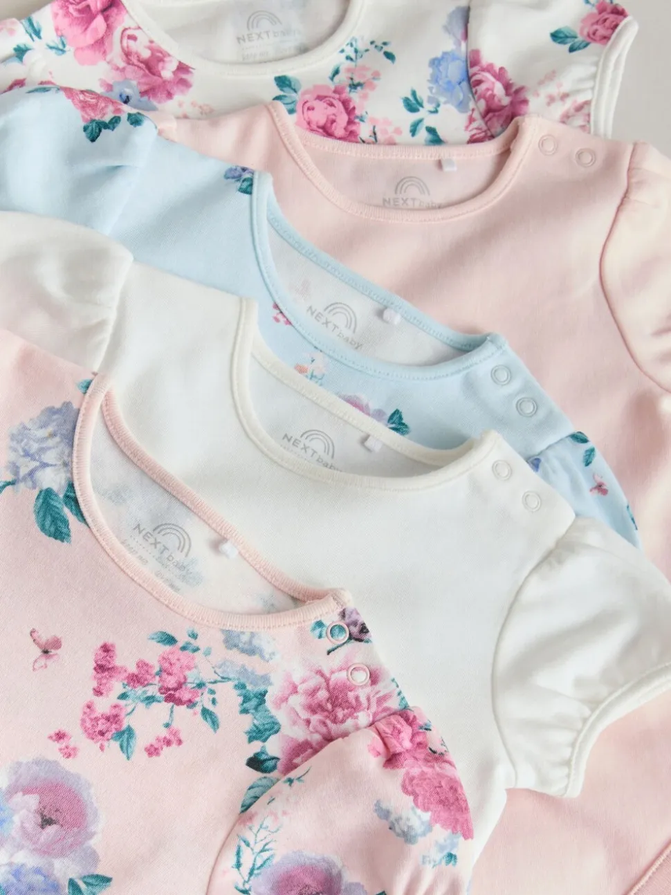 Multi - Set van 5 babyrompertjes met korte mouwen