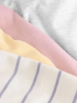 Multi - Set van 7 T-shirts met lange mouwen (3 mnd-7 jr)