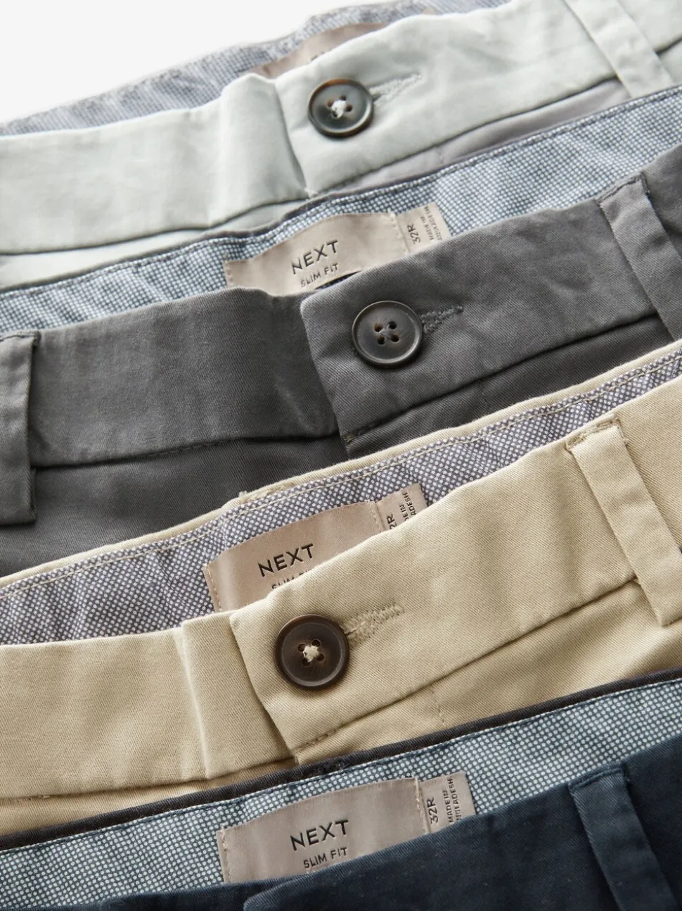 Multi - Straight fit - Set van 4 chinoshorts met stretch