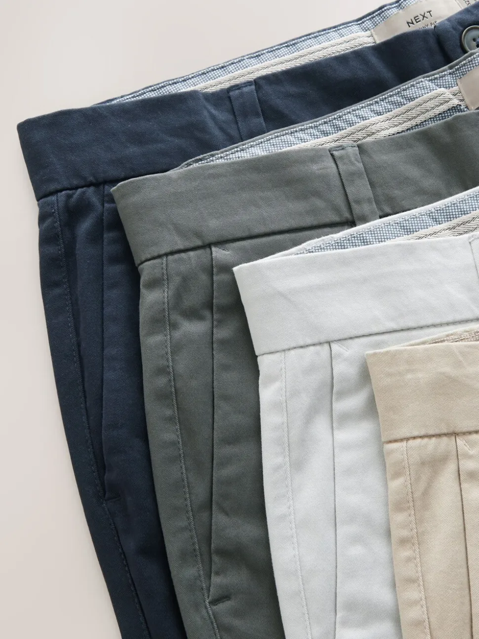 Multi - Strakke Pasvorm - Set van 4 chinoshorts met stretch