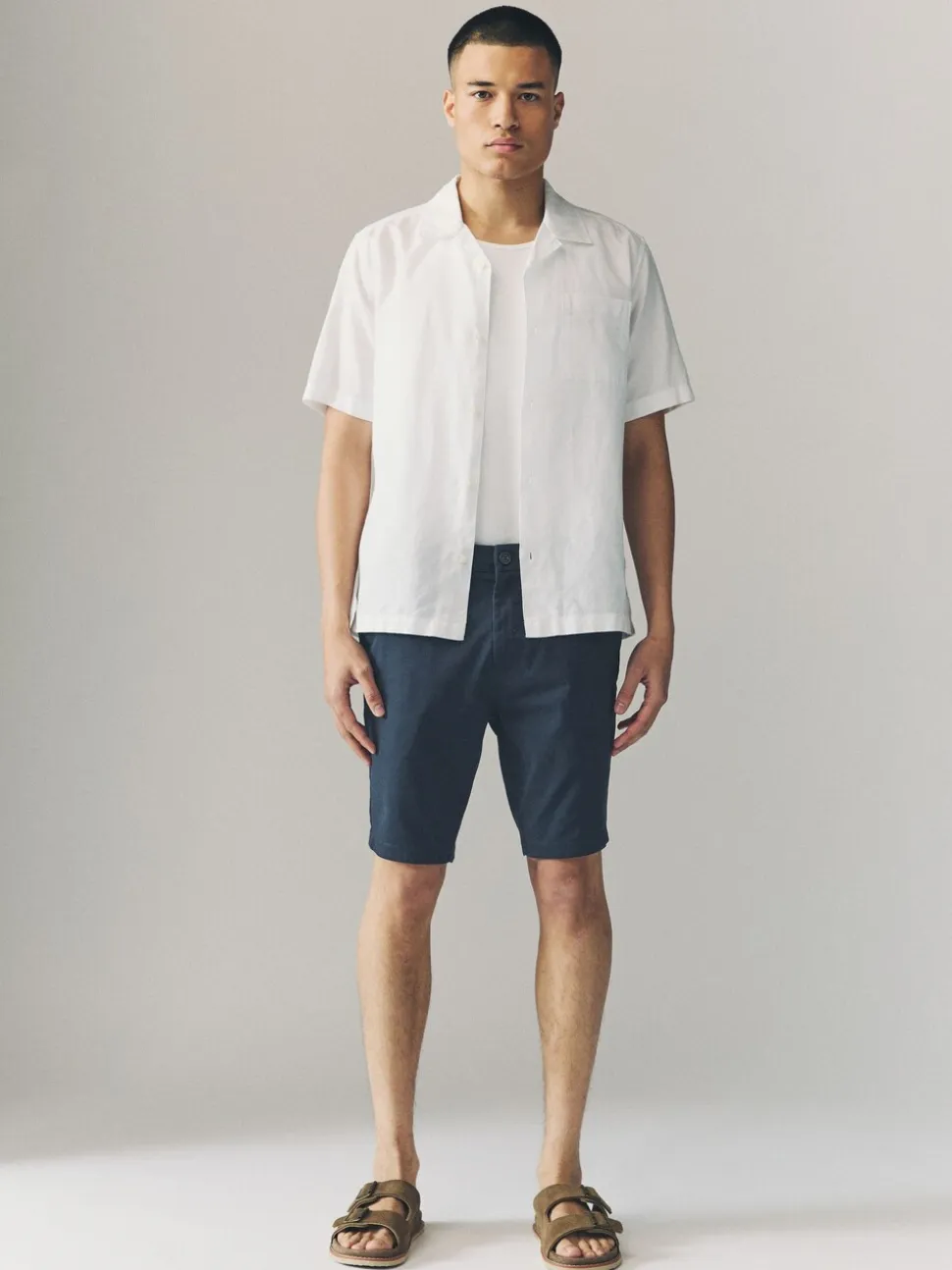 Multi - Strakke Pasvorm - Set van 4 chinoshorts met stretch