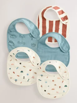 Multi - Verpakking met 5 babyslabbetjes