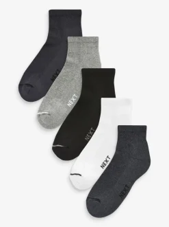 Multi - Verpakking van 5 - Halfhoge sneakersokken met demping