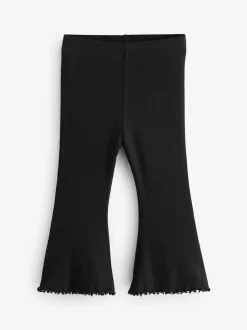 Multi - Verpakking van 5 geribbelde flare leggings (3mnd -7jr)