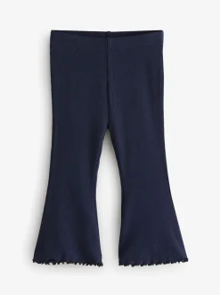 Multi - Verpakking van 5 geribbelde flare leggings (3mnd -7jr)