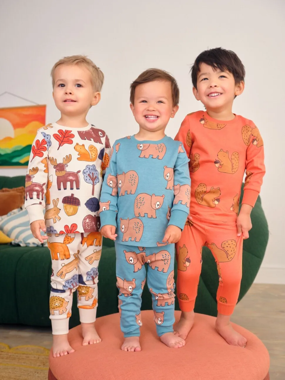 Multi - Verpakking van 3 knusse pyjama's (9 mnd-8 jr)