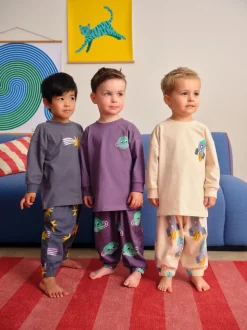 Multi - Verpakking van 3 oversized pyjama's 3 (9mnd -10jr)