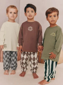 Multi - Verpakking van 3 oversized pyjama's 3 (9mnd -10jr)