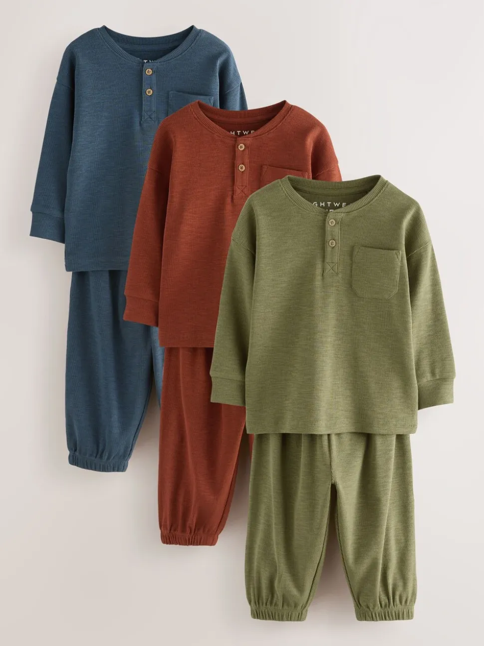 Multi - Verpakking van 3 relaxed fit pyjama's (9mnd-12jr)