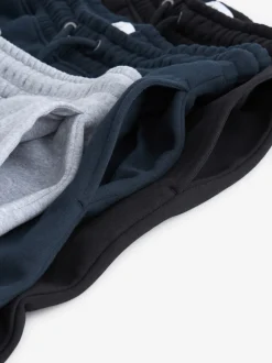 Multi - Verpakking van 3 slim-fit jersey joggingbroeken met hoog katoengehalte