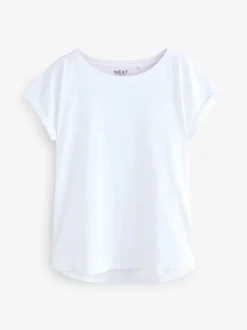 Multi - Verpakking van 7 T-shirts met kapmouwen van 100% katoen
