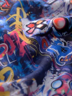 Multi Bright Graffiti Gamer - Set van 2 pyjama's met short (3-16 jr)