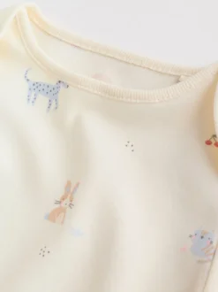 Multi Pastel Character - Set van 5 babyrompertjes met lange mouwen