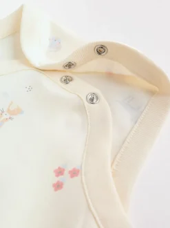 Multi Pastel Character - Set van 5 babyrompertjes met lange mouwen