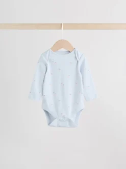 Multi Pastel Character - Set van 5 babyrompertjes met lange mouwen