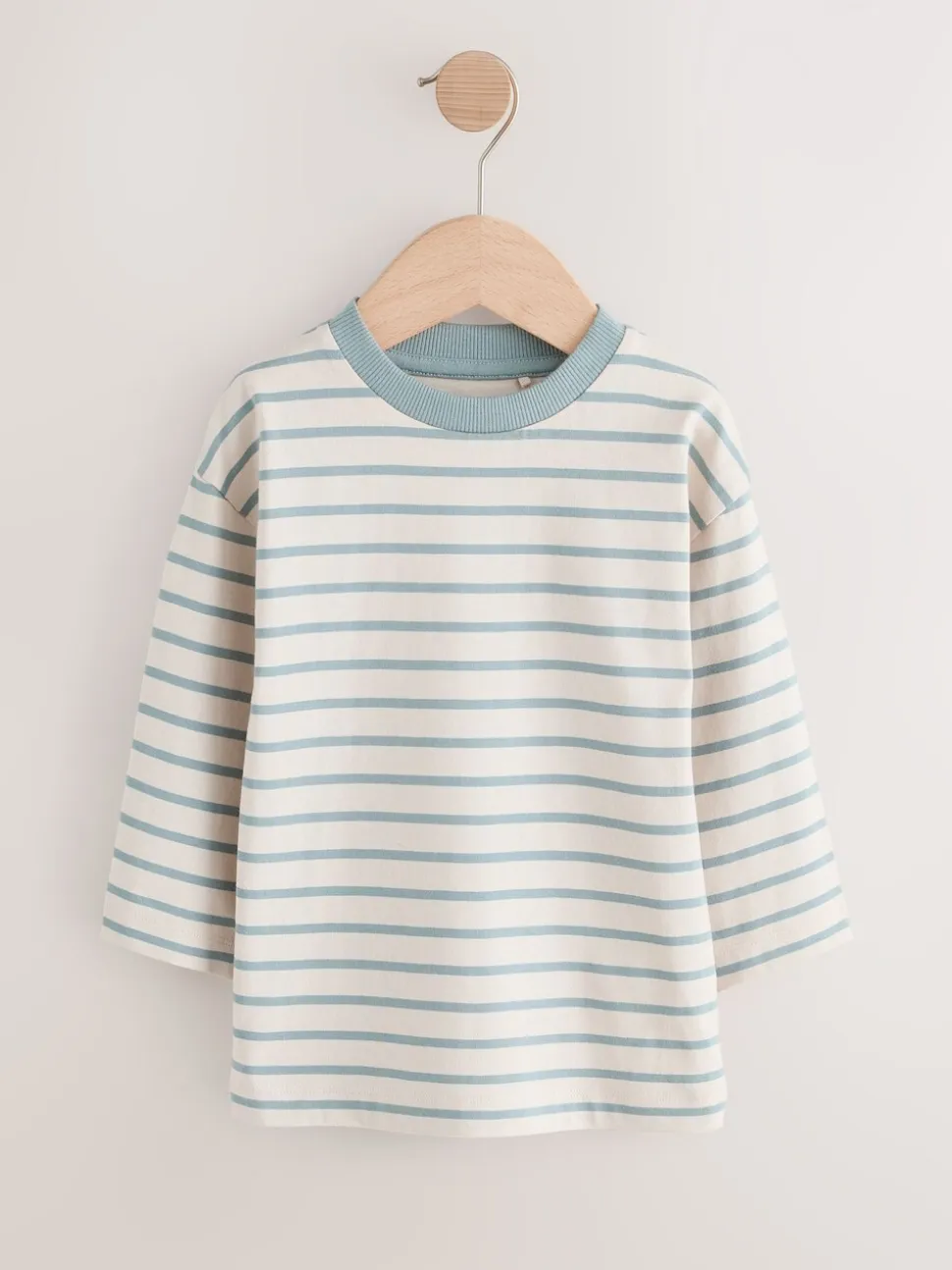 Multi-blauw - Set van 5 T-shirts met lange mouwen (3 mnd-7 jr)